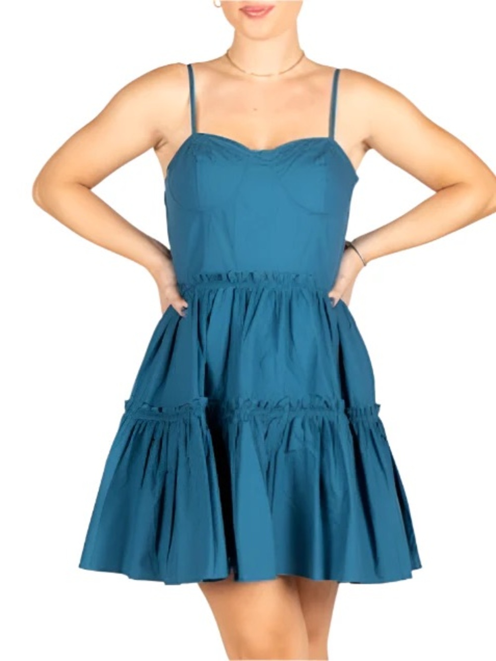 CANDICE DRESS - DEEP TEAL